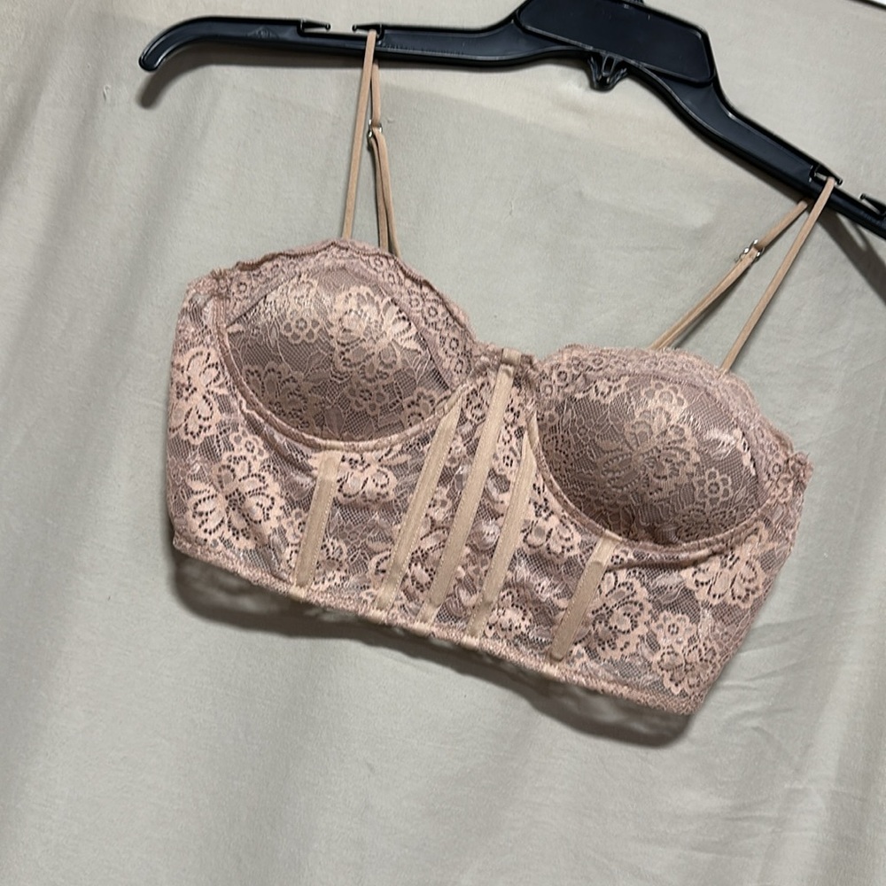 Forever 21 -Forever 2 Nude Corset Top /Size S / Box 4-24 - Picture 2 of 7